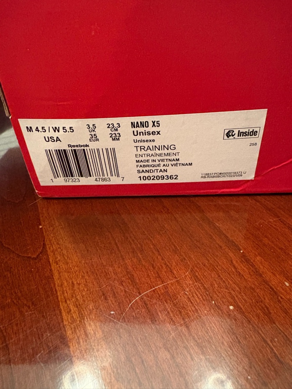New with tags!! Reebok Unisex NANO X5 Training Sneaker - Picture 9 of 10